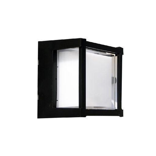 [SCL-BEK 1-15 3000K] Bek 1 Aplique Exterior Cuadrado Led 15W 3000K 220v Ip65 Di.160mm Negro