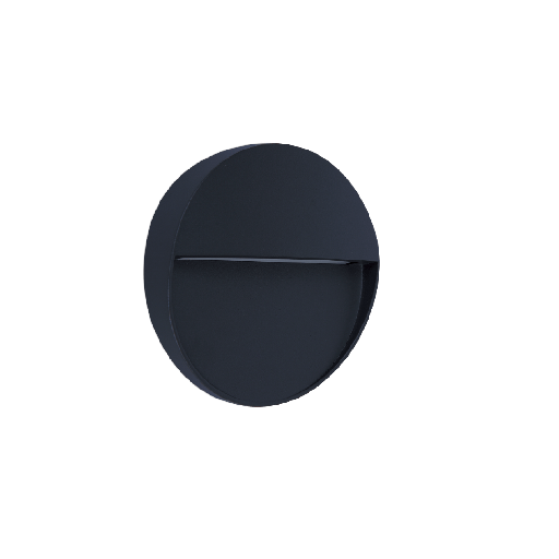 [VK-WALK-R-GR-3W-3000K] Walk R Aplique Exterior Circular Led 3W 3000K 220v Ip54 Di.110mm Grafito