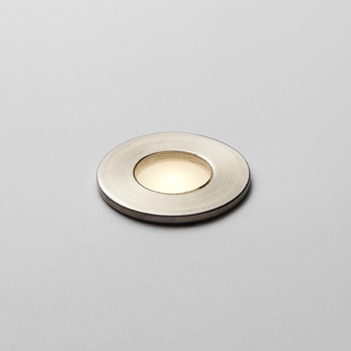 [VK-POINT-1W-PL-3000K-220V] Point Embutido de Piso Exterior Led 1W 3000k 220v Ip67 30mm Acero 