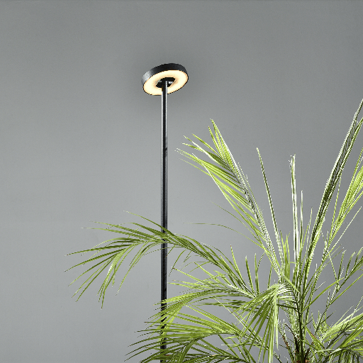 [VK-INVISIBLE-12W-NG-3000K-220V] Invisible Jabalina Led Cri80 12W 100º 3000K 220V Ip65 H.506-906-1306Mm Negro 