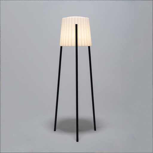 [VK-BARCINO] Barcino Lampara De Pie Exterior E27 Ip65 Gris Urbano/Blanco