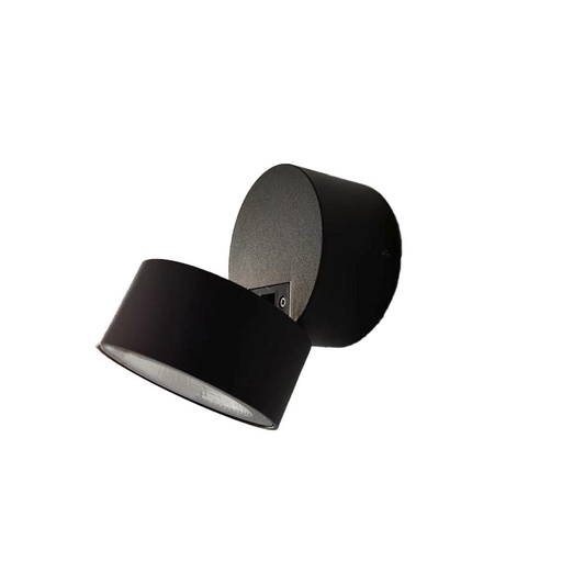 [VK-CINDER MOV-12W-NG-2700K-220V] Cinder Mov Plafon Monovolumen Exterior Led 12W 2700k 220V Ip66 Negro