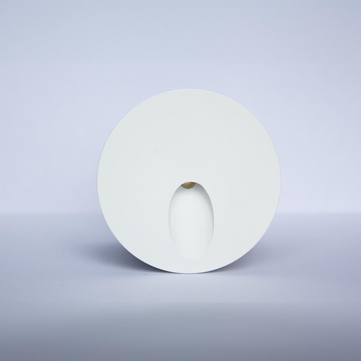 [VK-ZENIT R65-BL-1W-3000K-90°-220V] Zenit R65 Embutido de Pared Exterior Led 1W 3000k 90º 220v Ip65 Blanco