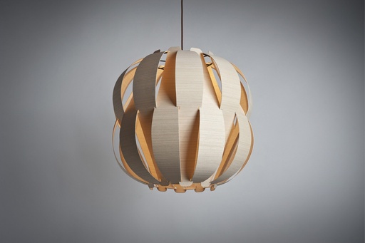 [EMILIA 50 HAYA] Emilia 50 Colgante Madera Reconstituida Di.50cm E27 Haya