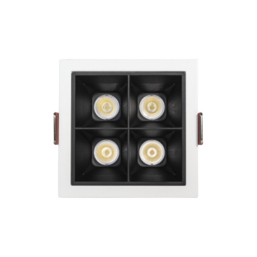 [MXC4-940-30-RB-MW] Runner X Pro Square Embutido Led 11w CRI95 4200K 30º Dim Triac Blanco/Negro