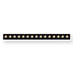 [MXB15-927-24-RB-MW-ADB] Runner X Pro Embutido Led 30w CRI90 2700K 24º UGR10 Dim Triac Blanco/Negro