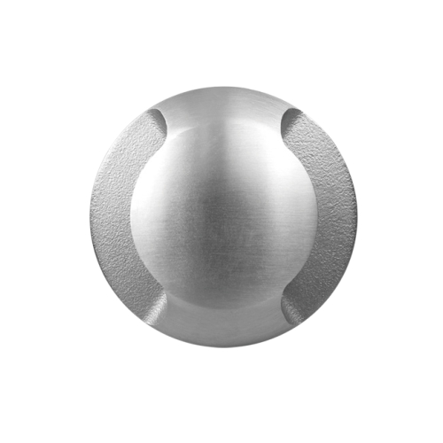 [EP-827-24G-3W-D] Saman Embutido de Piso Redondo 2 Salidas Led 3w CRI80 2700K 30º 24V Ip67 Dim Triac Acero