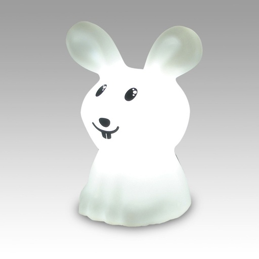 [042.] Conejo Clasico Apoyo E27 6W Di.20xh.30cm Blanco