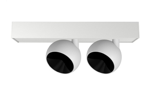 [02.AA86.2358.03] Bombu Plafon 2 Cabezales Led Cob 2x9W 2700K 35º Dim TRIAC Blanco Texturado