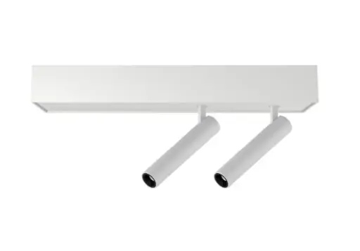 [02.AA83.5358.03] Wipi Plafon 2 Cabezales Led Cob 2x3W 3000K 38º Dim TRIAC Blanco Texturado