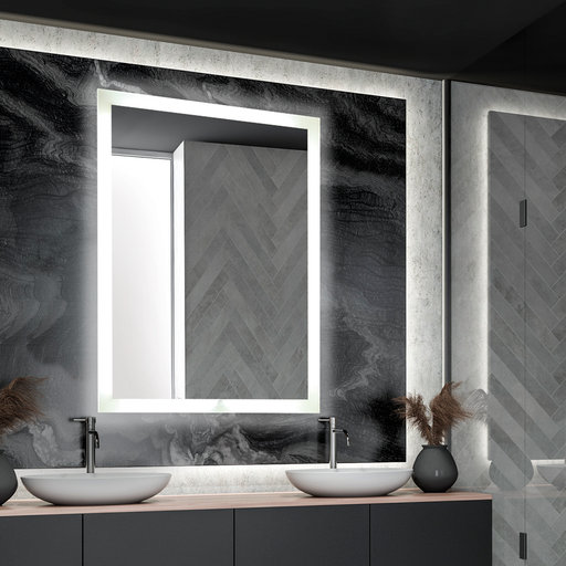 [ESPEJO-6] Espejo 6 Rectangular Vertical 60x80cm c/Luz Touch Led 24W Contorno