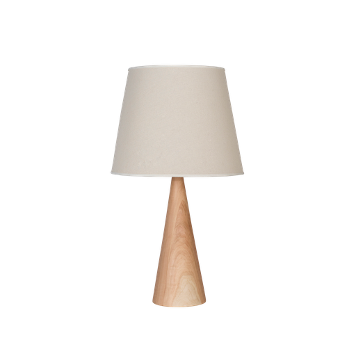 [AMELIA S CON B] Amelia S Velador Lenga Natural Pant.Conica Blanca 1L E27 h.42cm