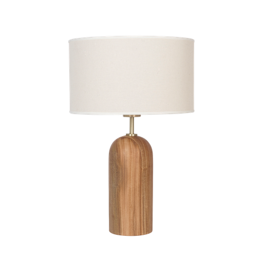 [FELIX CIL B] Felix Lampara de Mesa Guaica Natural Pant.Cilindrica Blanca 1L E27 h.55cm