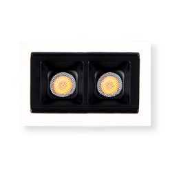 [MXB2-930-36-RB-MW] Runner X Pro Embutido Led 4w CRI90 3000K 36º UGR19 Dim Triac Blanco/Negro