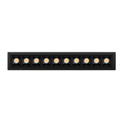 [MXB10-930-36-RB-MB] Runner X Pro Embutido Led 20w CRI90 3000K 36º UGR19 Dim Triac Negro/Negro