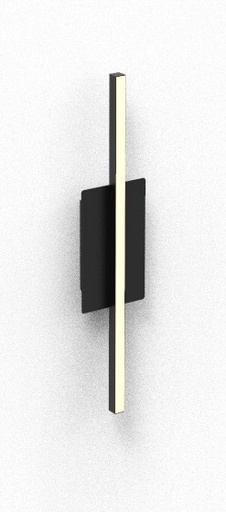 [HAL-600-CAL-N] Hall 600 Aplique Fijo Led 8w 3000k 990Lm L.600mm Negro