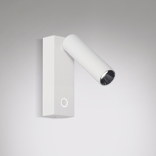 [ELFQ-AP-BL] Elf Q Aplique Movil Led 3,3W 3000K Dimerizable C/Touch h.130mm Blanco