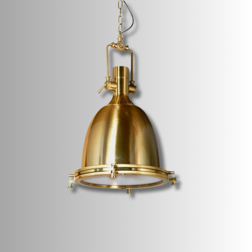 [6008] Yati Colgante Naval 1 Luz E27 Ip20 220v Di.36xh.56cm Dorado