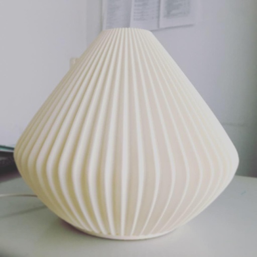 [VARM30 Blanco] Arminda 30 Velador Impresion 3D 30Cm 1 Luz E27 Blanco