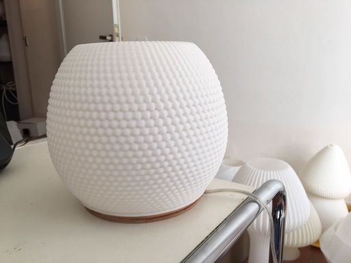 [VJUL20 Blanco] Julieta 20 Velador Impresion 3D 20Cm 1 Luz E27 Blanco