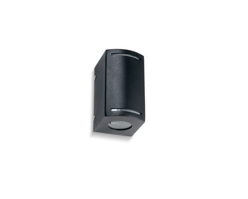 [1990-2VP.NT] Aplique Bidireccional 2VP C/Raja 2xPAR16 GU10 IP44 h.195mm Negro Texturado
