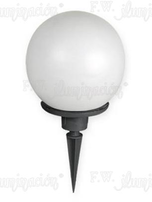 [1039/J.NT] Globo Polietileno Antivandalico 28Cm C/Jabalina E27 IP44 Negro Texturado