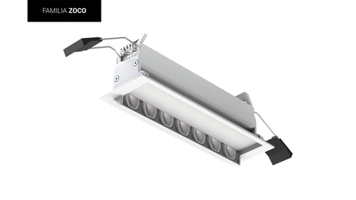 [06.AA82.1020.03] Zoco Embutido Wallwasher Led 15W 3000K 60º IP20 Dim TRIAC Blanco Texturado