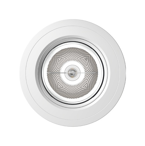 [06.66.2405.02] Aster-R 2.0 Embutido Antideslumbrante Negro AR111 GU10 IP20 Blanco Mate