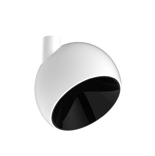 [07.AA86.0020.03] Bombu Cabezal Semi Esferico Led 9W 3000K 35º IP20 Dim TRIAC Blanco Texturado