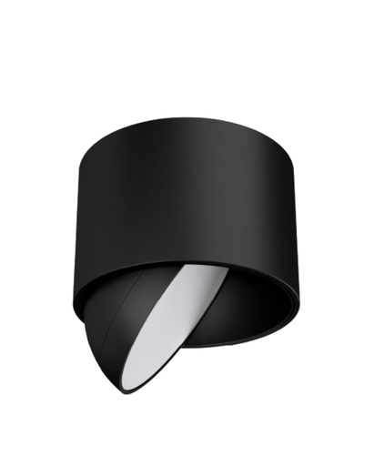[02.AA95.4210.06] Gopo R Difusor Plafon Movil 360º Led 7W 2700K 110º IP20 Dim TRIAC Negro Texturado