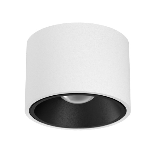 [02.AA99.0215.03] Tribo R Plafon Exterior Antiglare Negro Led 15W 2700K 35º IP54 Dim TRIAC Blanco Texturado