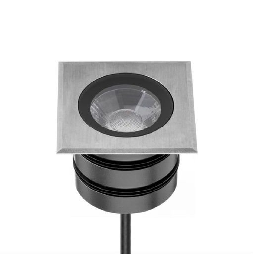 [16.AA66.2020.10] Adu C Embutido Piso Exterior Led 8,5W 3000K 30º IP67 220V Dim TRIAC Acero Inoxidable