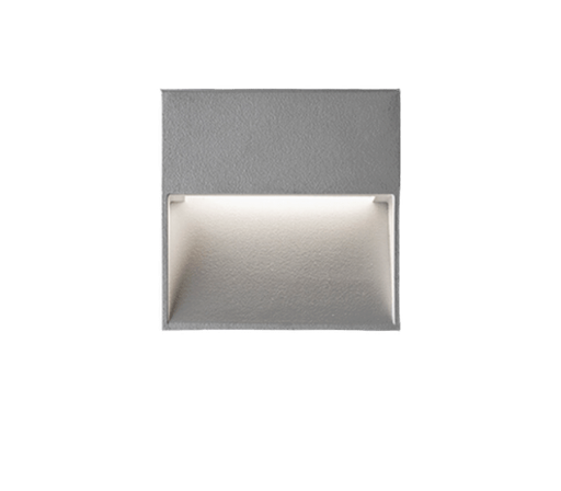 [13.AA68.1021.03] Aleo C Aplique Pared Exterior Led 4W 3000K 130x40º IP65 Dim TRIAC Blanco Texturado