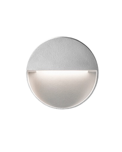 [13.AA68.5022.03] Aleo R Aplique Pared Exterior Led 14W 3000K 128x42º IP65 Dim TRIAC Blanco Texturado