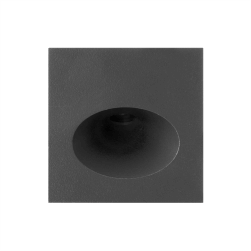 [16.AA70.2010.09] Lalu E C Ovalada Embutido Pared Exterior Led 2,4W 3000K 26º IP65 220V Gris Grafito