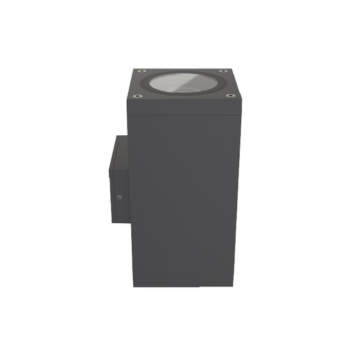 [10.28.8110.09] Kalu 2.0 C Bi Aplique Pared Exterior Cuadrado 2xGU10 Par16 IP65 Gris Grafito