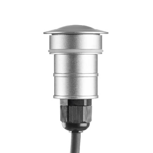 [10.26.0153.20] Hilus Embutido Piso Exterior Led 2,4W 3000K IP67 24V C/Kit Driver-Housing Gris Anodizado