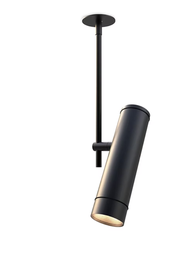 [CV14-03] Cavia Spot Larga Aluminio h.24Cm Gu10 7W Negro Semimate