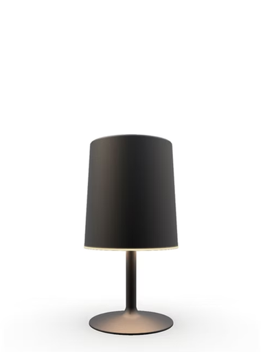 [HH04-03] Hi Hat Velador Pantalla Metal Di.22Cm E27 36W H.30Cm Negro Microtexturado