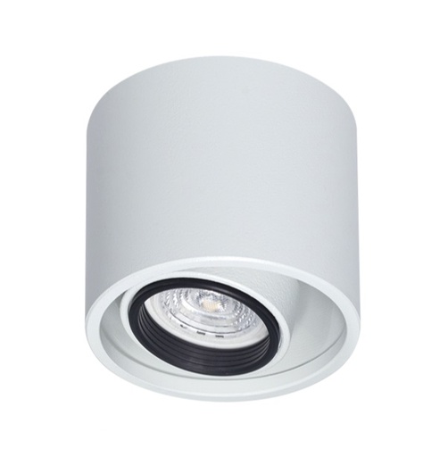 [1411.01] Onn Plafon Redondo Movil 1Luz PAR16 GU10 Di.95x85mm Blanco Texturado