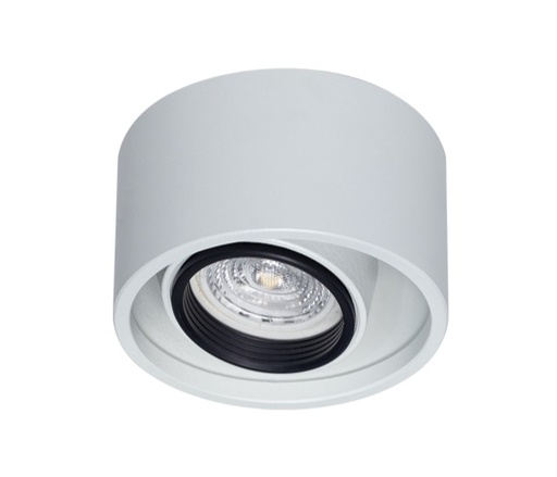 [1431.01] Onn Semi Embutido Redondo Movil 1Luz PAR16 GU10 Di.95x55mm Blanco Texturado