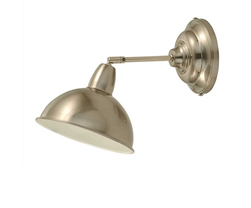 [A-1410-17-1-PL] Aplique 1410 Media Esfera Di.17cm 1L E27 Platil